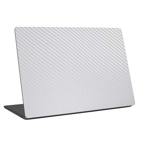 White Carbon Fiber Specialty Texture Material Universal Laptop 11in (8.8 x 6.2in) Skin